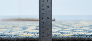 Ready to ship 3x5 Modern leopard print Charcoal And Gold Wool Rug