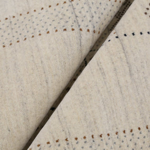 Beige Gabbeh Design Hand Loomed Wool Area Rug