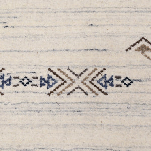 Beige Tribal Center Medallion Hand Loomed Wool Rug