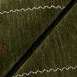 Green Modern Design Hand Loomed Wool Area Rug