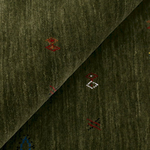 Green Modern Design Hand Loomed Wool Area Rug