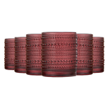 Tonal Hobnail Lowball Glassware, Set of 6