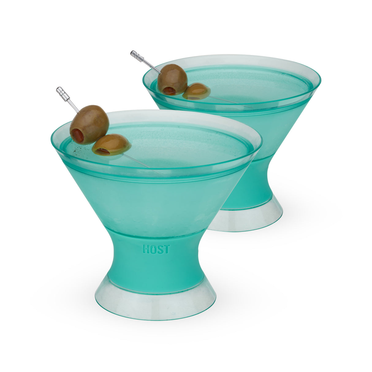 Martini FREEZE™ Cooling Cups – Set of 2 Insulated Stemless Martini Glasses (9 oz)