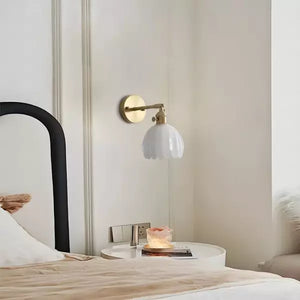 Tulip Glass Wall Lamp Retro Flower Bud Vintage Wall Light