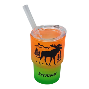 Vermont Glass Moose 2oz Shooter - Twilight Chill