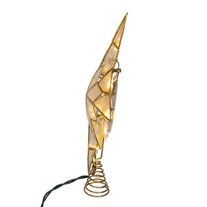 10-Light LED Capiz Star Treetop - 11 Inch