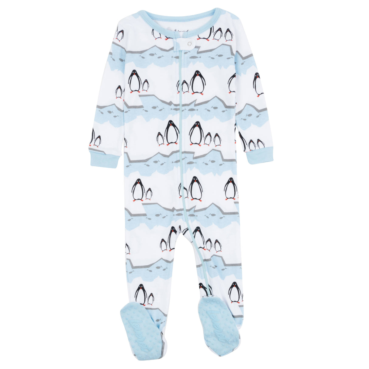 Kids Footed Cotton Pajama Penguin  -