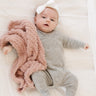 Ribbed Bamboni Mini Baby Blanket