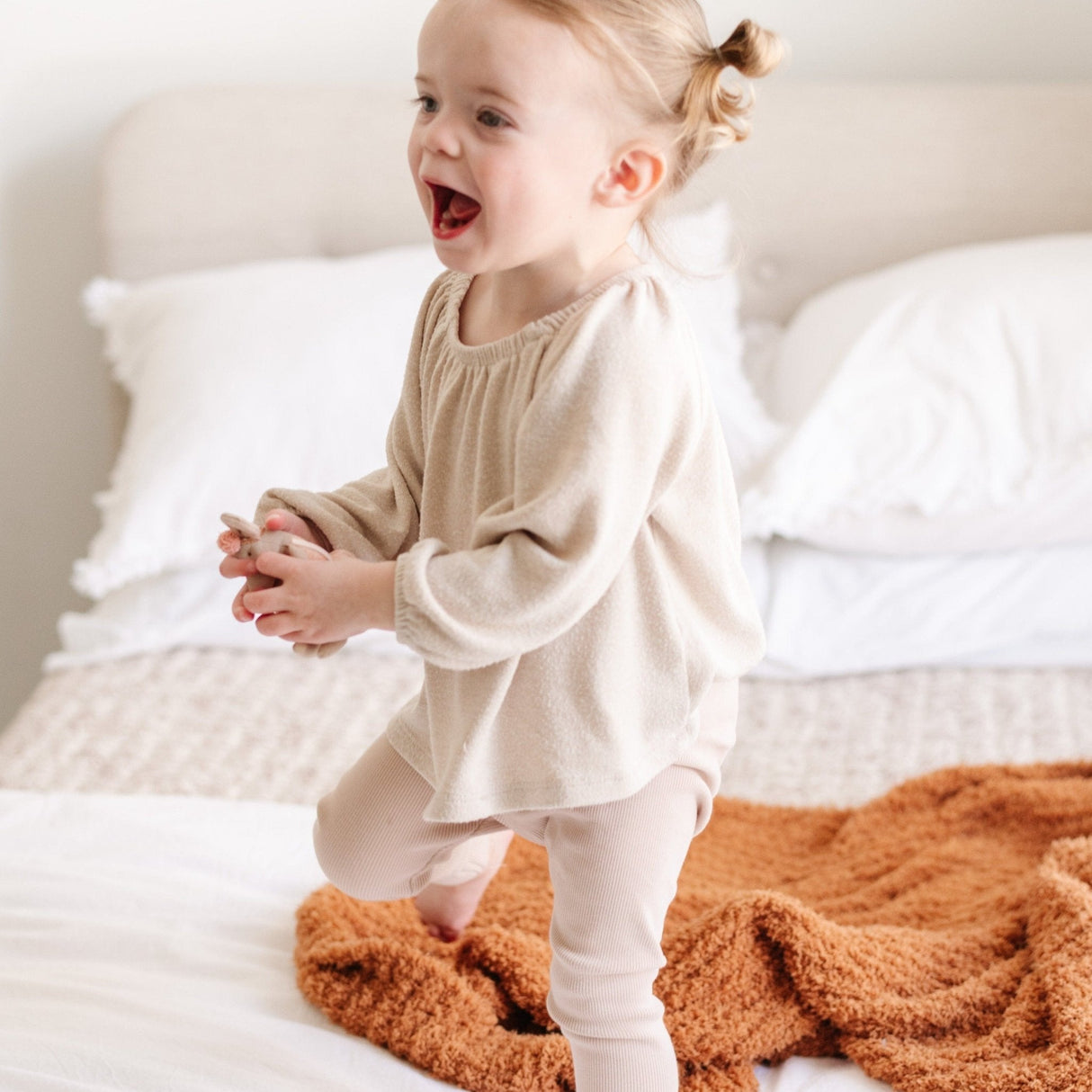 Ribbed Bamboni Mini Baby Blanket