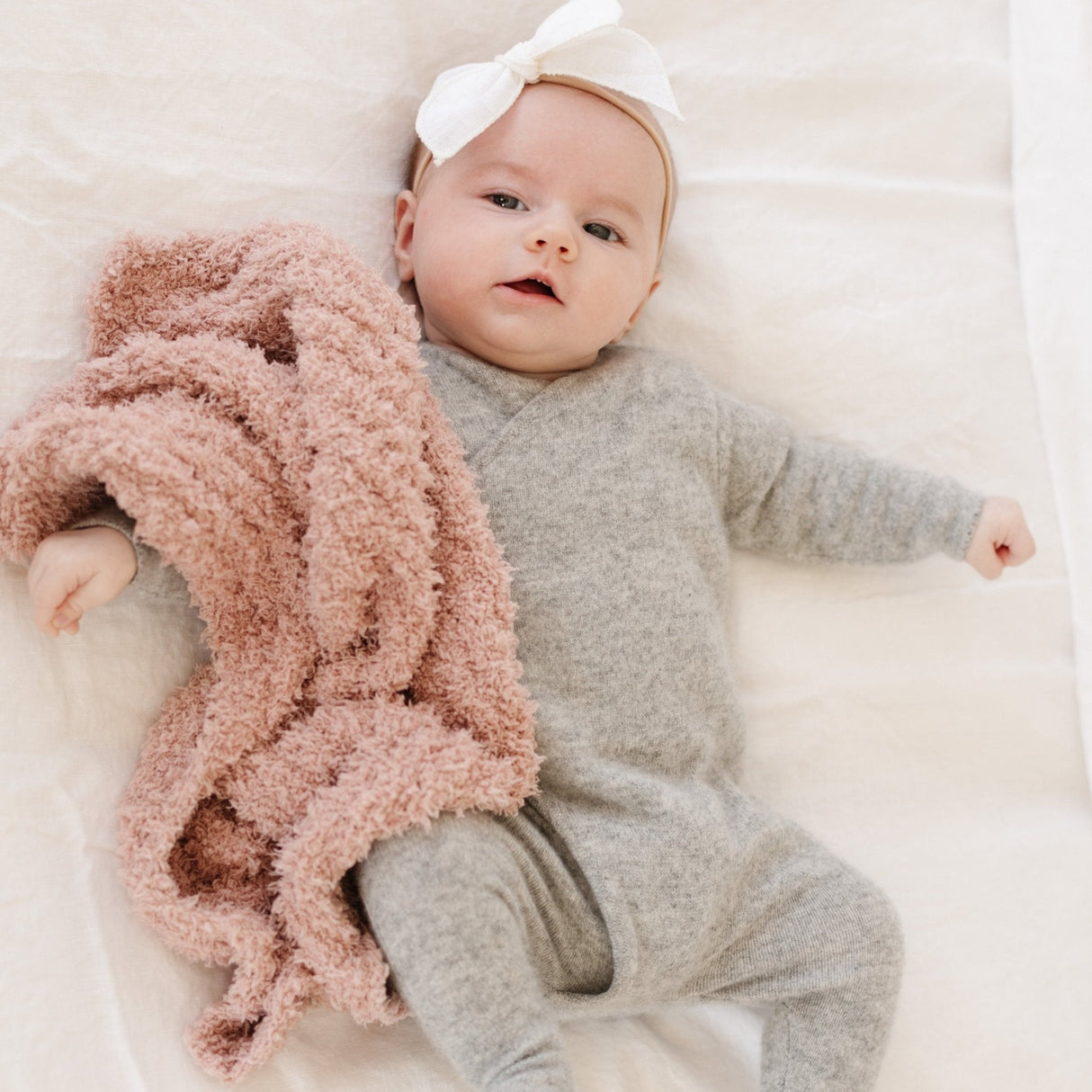 Ribbed Bamboni Mini Baby Blanket