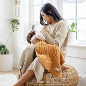 Ribbed Bamboni Mini Baby Blanket