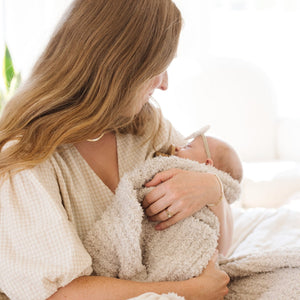 Ribbed Bamboni Mini Baby Blanket