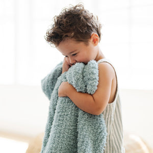 Ribbed Bamboni® Receiving Blanket 30x40 Inch Microfiber