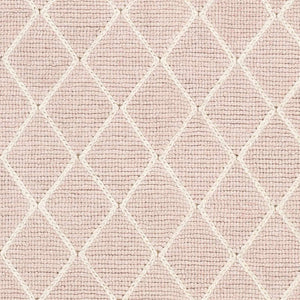 Riceville Pink Trellis Wool&Viscose Rug - Clearance