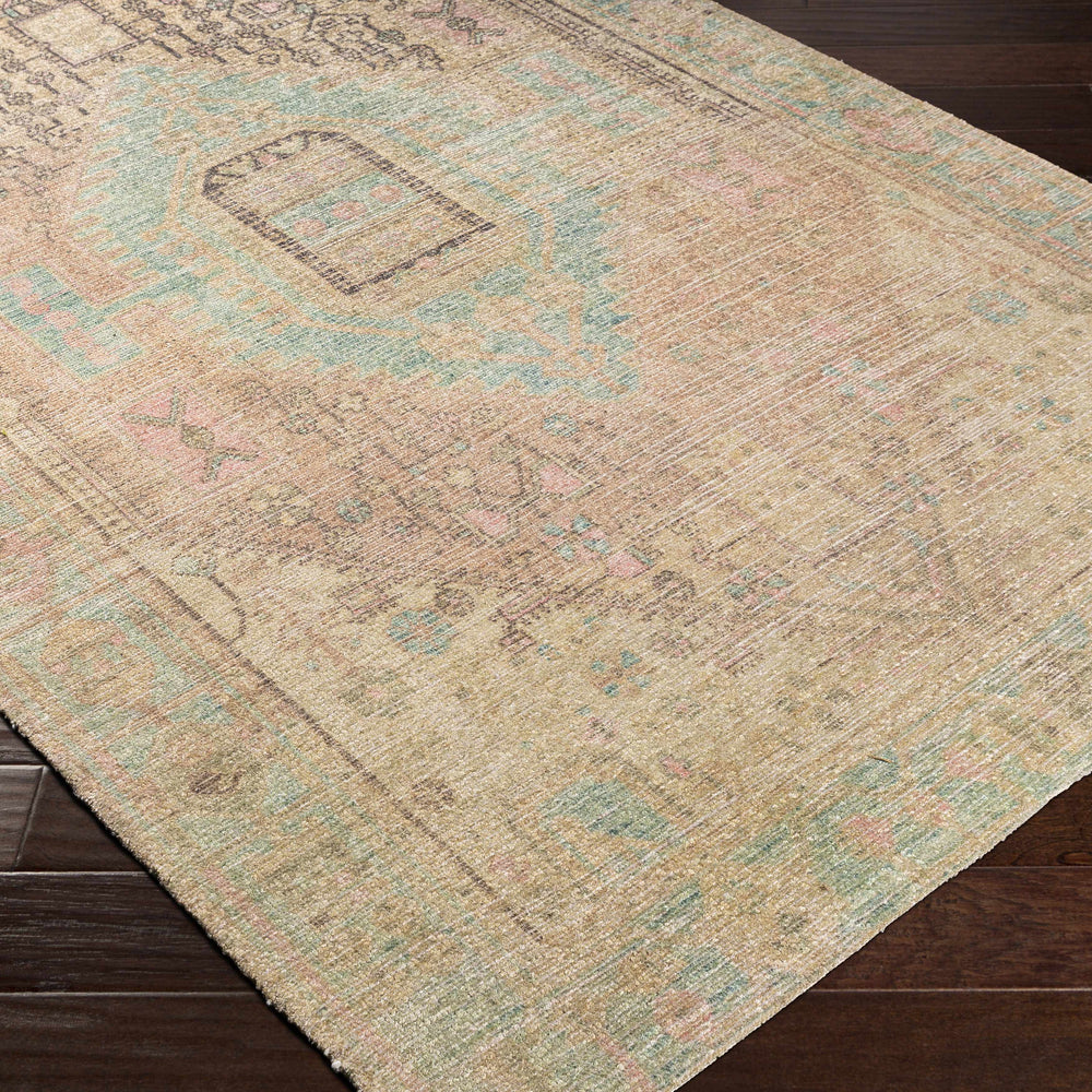 Rickinghall Peach&Sage Medallion Beige Rug