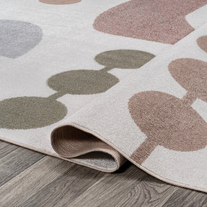 Riley Abstract Coastal Contemporary Machine - Washable Runner Rug - Tuesday Morning - Runner Rugs