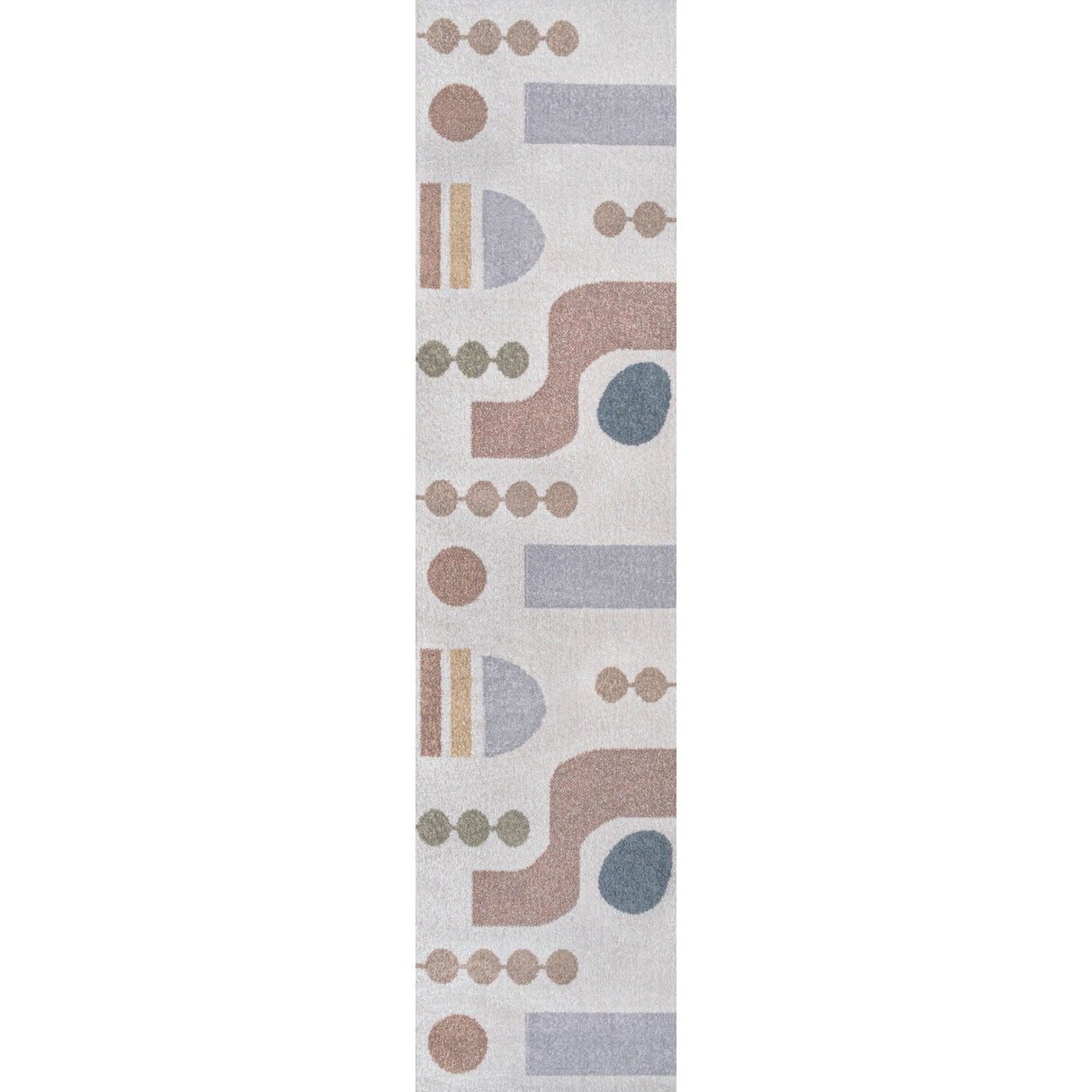 Riley Abstract Coastal Contemporary Machine - Washable Runner Rug - Tuesday Morning - Runner Rugs