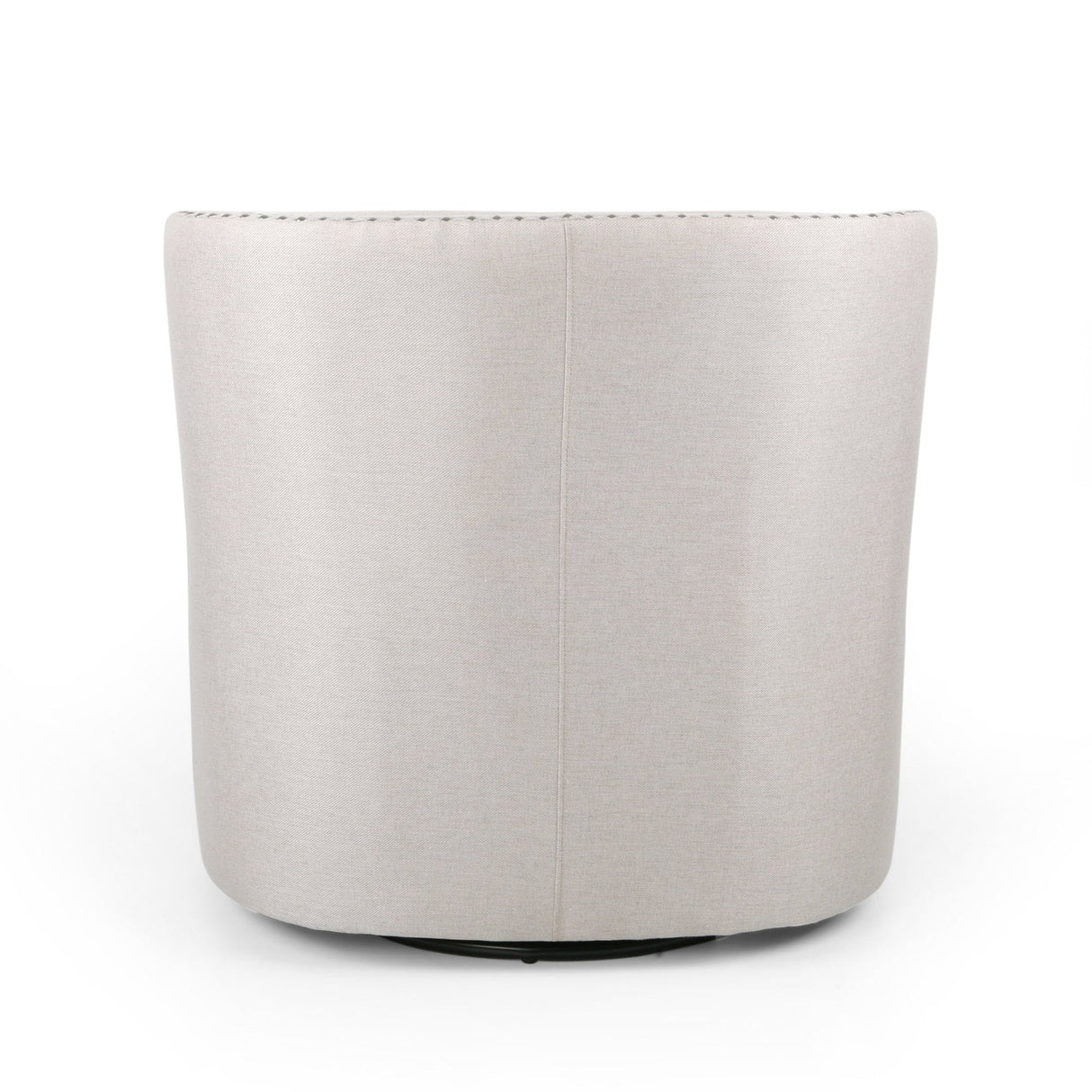Riverbed Upholstered Swivel Chair with Nailhead Trim and Sloped Arms - Accent Chairs