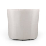 Riverbed Upholstered Swivel Chair with Nailhead Trim and Sloped Arms - Accent Chairs