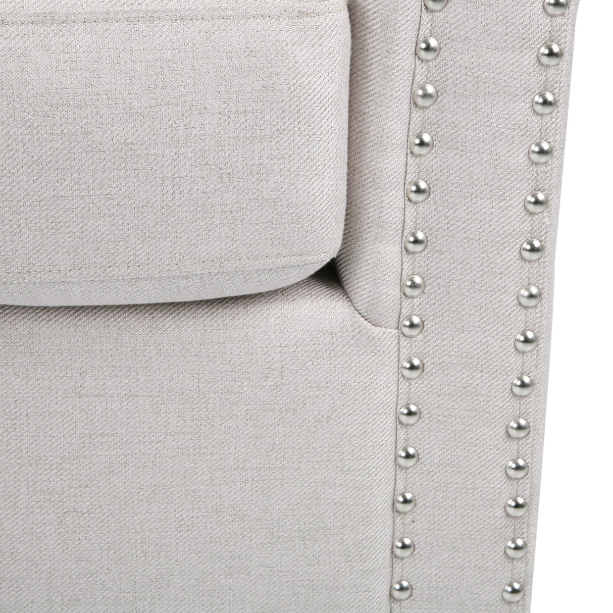 Riverbed Upholstered Swivel Chair with Nailhead Trim and Sloped Arms - Accent Chairs