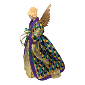 Mardi Gras Angel Tree Topper