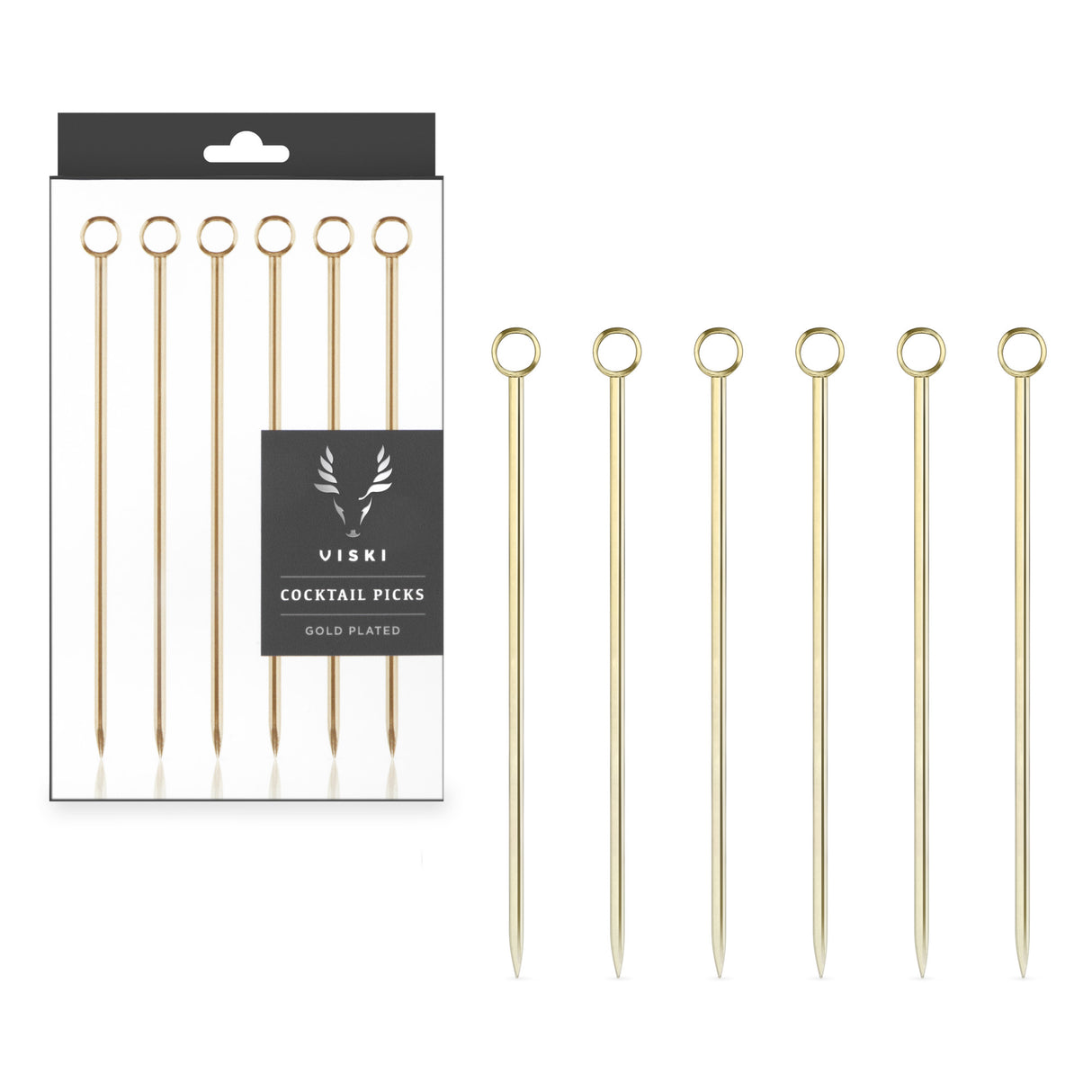 Belmont-cocktail-picks-in-gold-viski®-Bar-&-Beverage-Accessories