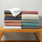 Cotton textured bath towel set - acacia collection