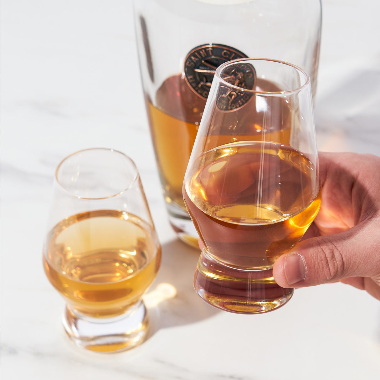 Raye crystal footed scotch glasses viski®