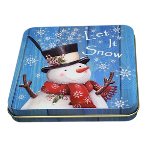 Christmas Gift Card Tin - Let It Snow Snowman