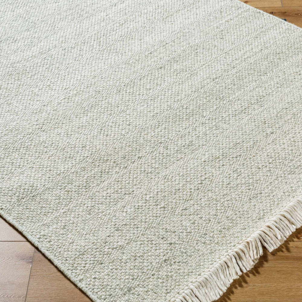 Sorell Sage Textured Weave Cottage Farmhouse Wool Handmade Area Rug - Clearance