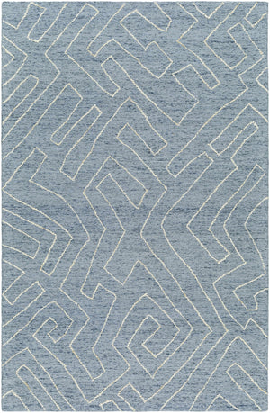 Raffi Slate Blue Area Rug - Clearance