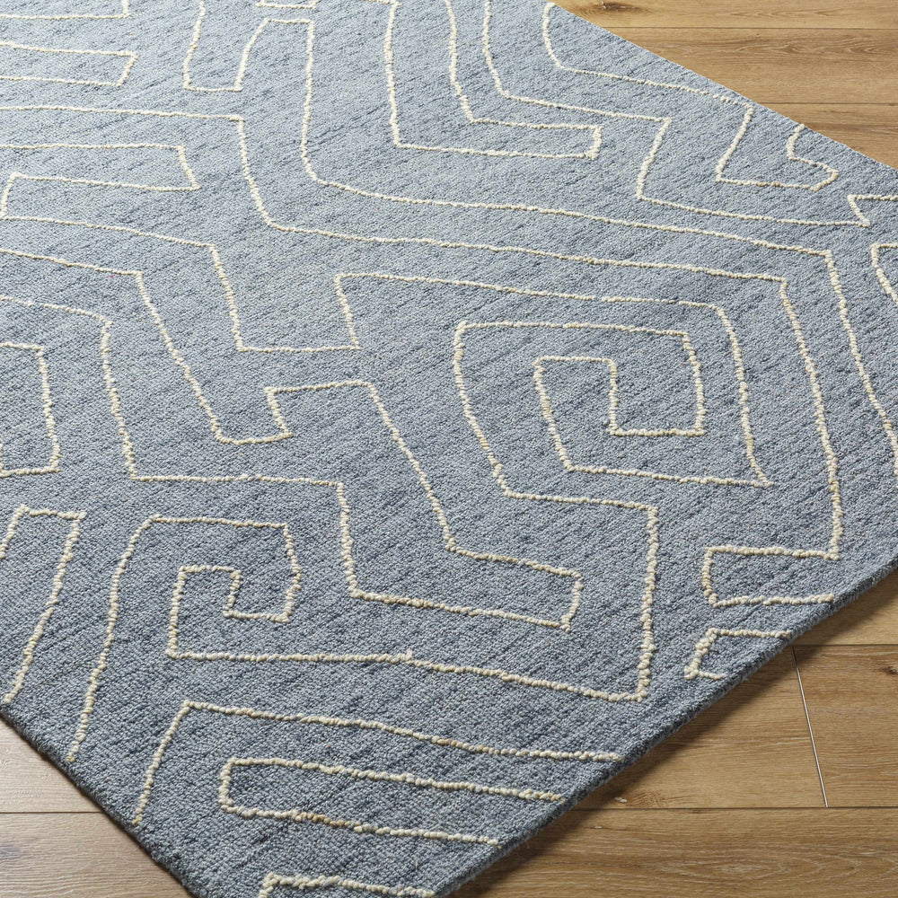 Raffi Slate Blue Area Rug - Clearance