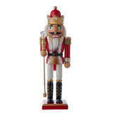 Red & White Nutcracker - 12 Inch - Staff
