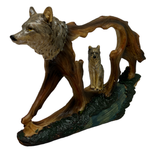 Wolf In A Wolf Figurine