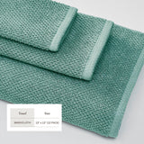 Cotton textured bath towel set - acacia collection