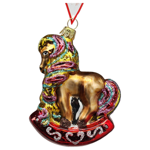 Adorable Rocking Horse Ornament