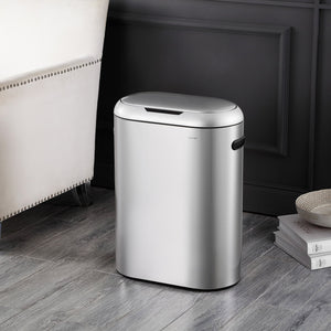 Robo kitchen slim oval motion sensor touchless trash can with touch mode - Tuesday Morning - Trash Cans & Wastebaskets