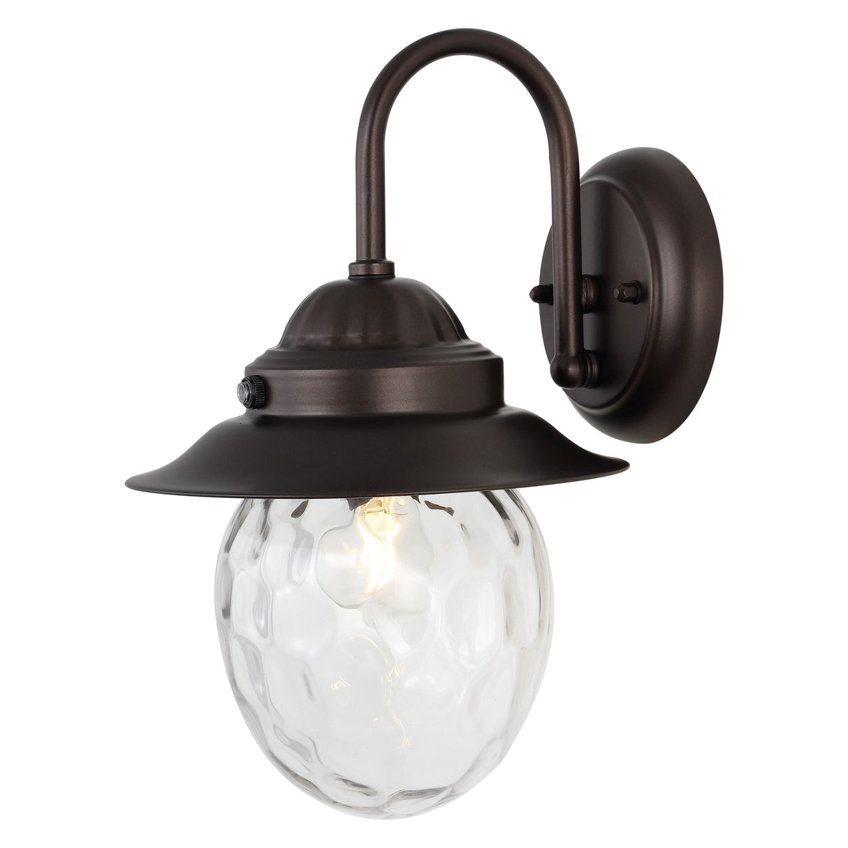 Rodanthe 1 - light farmhouse industrial iron/glass outdoor led sconce - Tuesday Morning - Wall Sconces