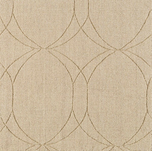 Rolfe Tan Circles Wool Rug - Clearance