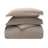 Rome Flannel Cotton Fuzzy Warm Solid Duvet Cover Set - Duvet Cover Set by Superior Brand