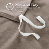 Rome Flannel Cotton Fuzzy Warm Solid Duvet Cover Set - Duvet Cover Set by Superior Brand