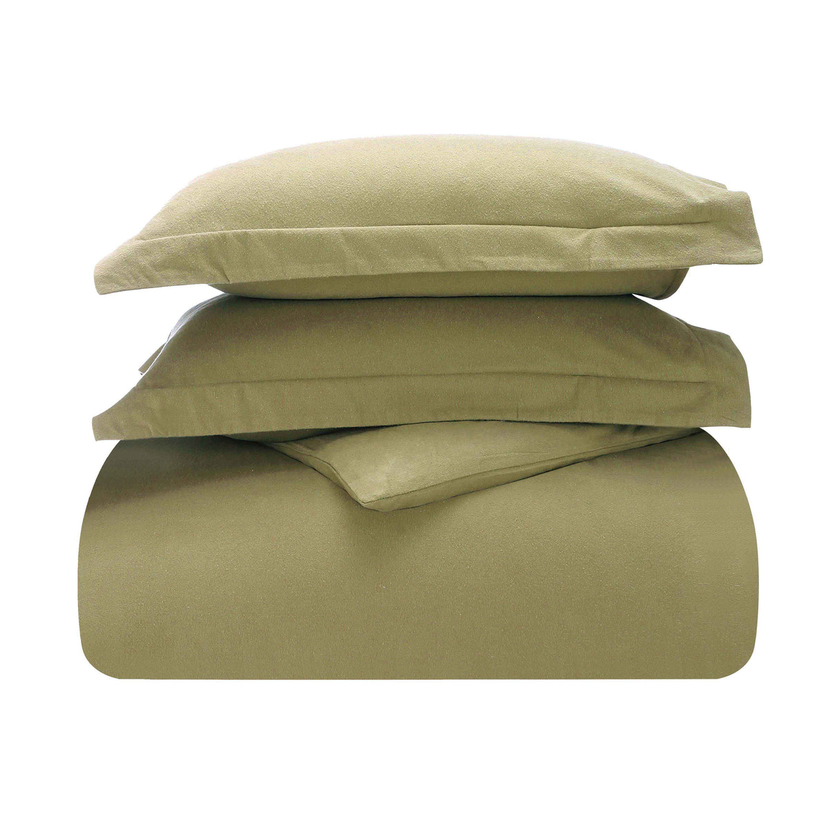 Rome Flannel Cotton Fuzzy Warm Solid Duvet Cover Set - Duvet Cover Set by Superior Brand