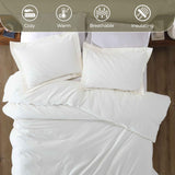 Rome Flannel Cotton Fuzzy Warm Solid Duvet Cover Set - Duvet Cover Set by Superior Brand