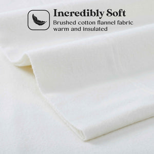 Rome Flannel Cotton Solid Fuzzy Pillowcases, Set of 2 - Pillowcases by Superior Brand