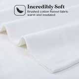 Rome Flannel Cotton Solid Fuzzy Pillowcases, Set of 2 - Pillowcases by Superior Brand