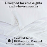Rome Flannel Cotton Solid Fuzzy Pillowcases, Set of 2 - Pillowcases by Superior Brand