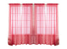 J&V Textiles 4-Pack Value: Solid Sheer Window Curtain Panels
