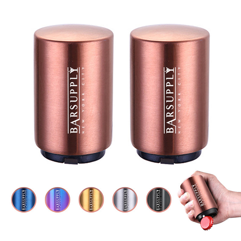 2-Pack Push Down Automatic Magnetic Beer Bottle Opener