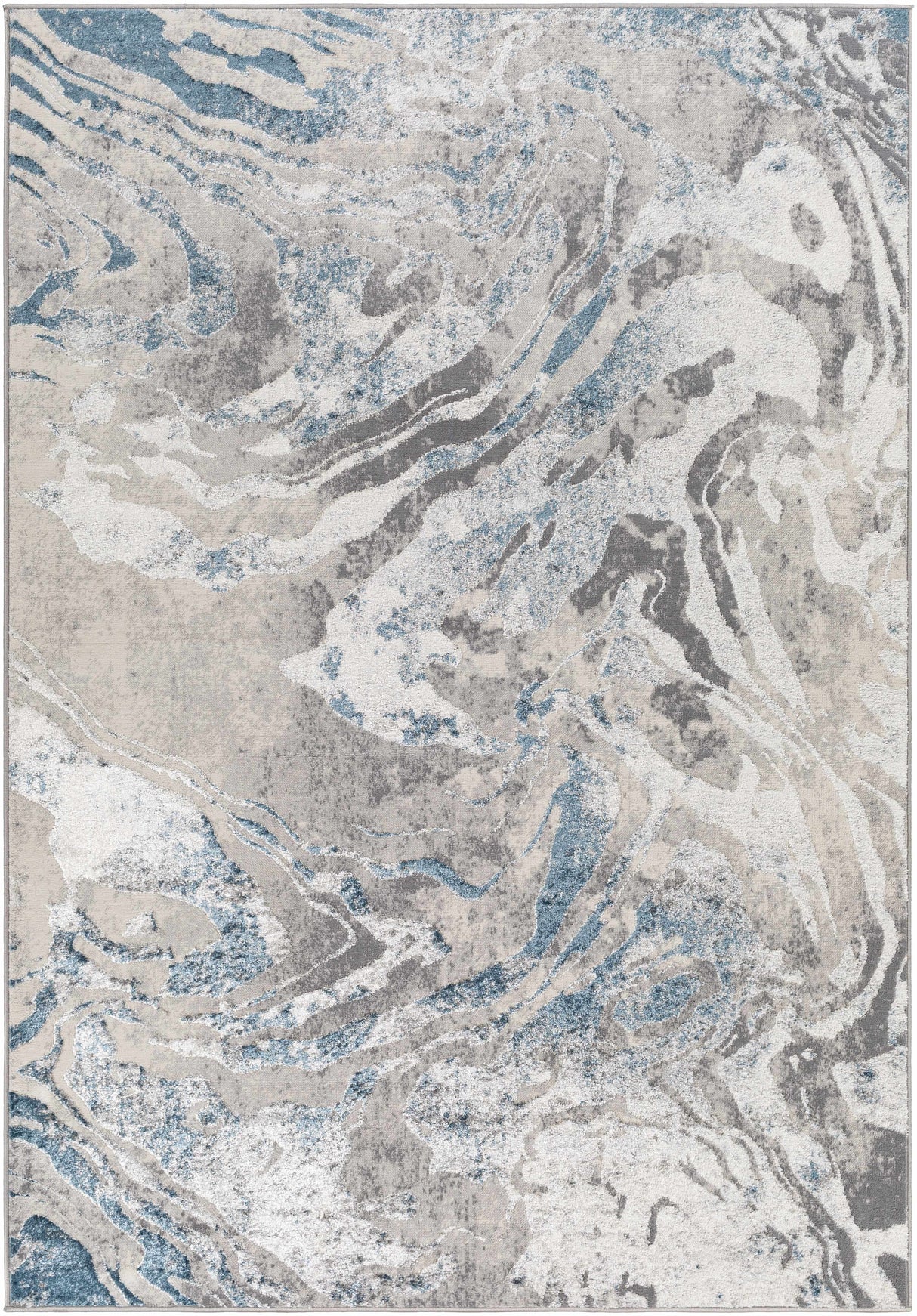 Rosthern Blue Marble Rug - Clearance