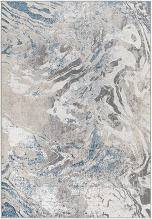 Rosthern Blue Marble Rug - Clearance